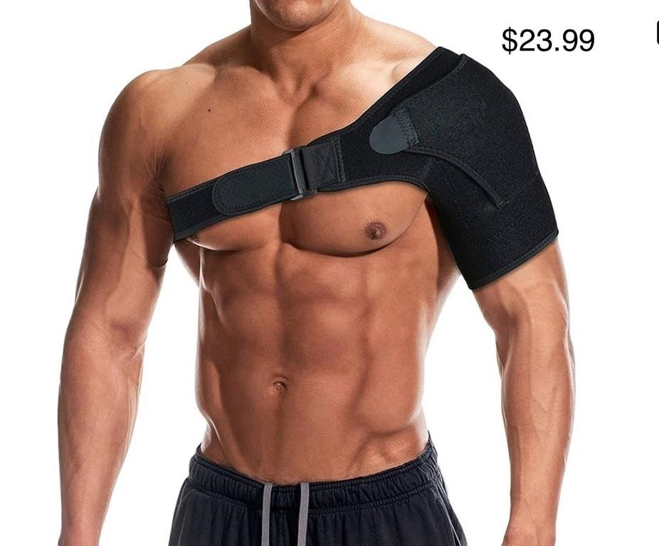 Shoulder Support Brace with Pressure Pad for Men