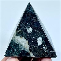 761 CTs Top Quality Black Jasper Calcite Sphere