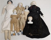 (7) China Head Dolls