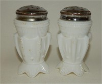 Fenton Milk Glass Cactus Shakers