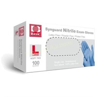 Blue Nitrile Gloves- Latex-Free  Large  100pc