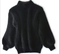 New (Size S) Loose Solid Color Crewneck Knit