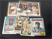 (7) 1973 Baseball Star Cards- Ryan, Aaron, Yaz