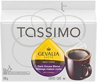 Sealed - Tassimo Gevalia Dark house blend Coffee