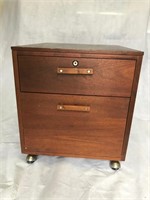 2-Drawer Solid Wood File Cabinet