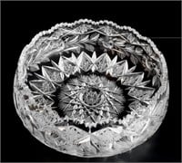 American Brilliant Cut Glass Bowl 12"