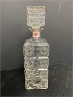 Four Roses glass whiskey decanter