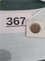 1957 New Zealand Half Cent