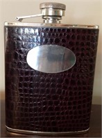 L - STAINLESS STEEL 6OZ FLASK (E19)