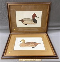 Pr of Signed & Numbered Duck Etchings
