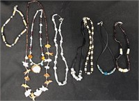 Costume Jewelry Necklace lot of 8 beaded necklaces