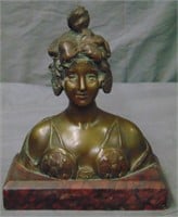 S Van der Straeten, Bronze Bust
