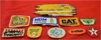 Lot of Farm Advertising Pencils and Patches