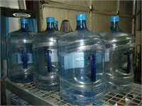 6 refillable 5~gallon Water Bottles