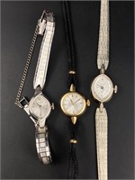 Omega, hamilton and wittnauer ladies watches