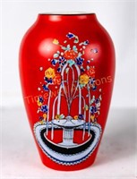 Grrimwades Duska Vase in "Snow Drop" pattern