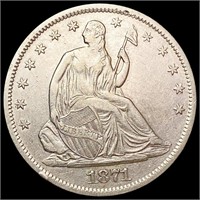 1871-S Seated Liberty Half Dollar CLOSELY