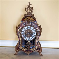 18TH CENTURY STYLE BOULLE MANTEL CLOCK