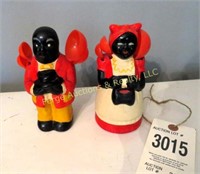 AUNT JEMIMA & UNCLE MOSE MEASURING SPOON HOLDERS