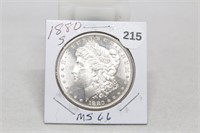 1880 S MS66 Morgan Silver Dollar