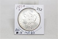 WOW!! 1879 S Rev of 78 MS63 Morgan Silver Dollar