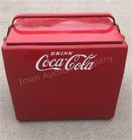 Nice Coca-Cola Cooler, Zinc Lined w/ Opener