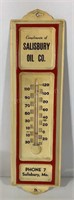 Salisbury Oil Co Metal Thermometer 4" X 12"