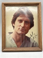 Vintage Autographed Michael Douglas Picture