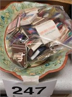 Decorative bowl - book matches