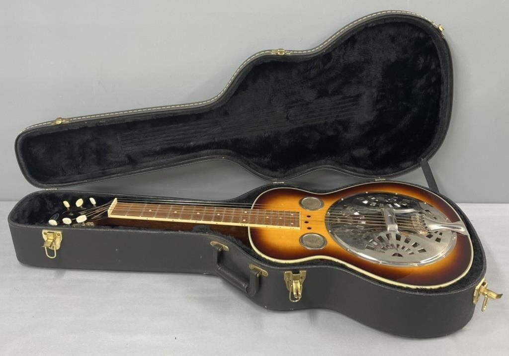 Flinthill Resonator Sunburst Guitar & Case