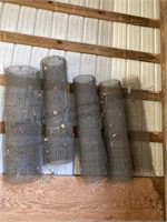 5 rolls of chicken wire, unknown length