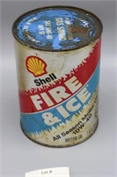 Shell Fire & Ice Motor Oil Quart Can