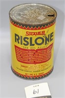 Shaler Rislone Oil Quart Can