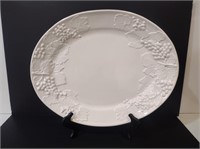 Elios Italian White Ceramic Platter