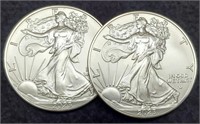 (2) 2023 Silver Eagles