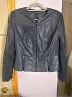 G.I.L.I. Women's Blue Leather Jacket