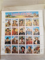 Legends Of The West Collectible Stamps