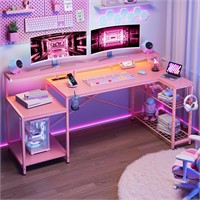 (READ)Bestier 71.5 Gaming Desk  Pink