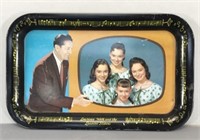 Lawrence Welk Tin Serving Tray -Vintage