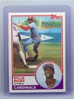 1983 Topps Willie McGee Rookie