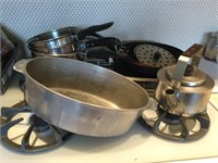 Metal Coffee pot, aluminum pan, metal pans,