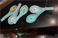 Lot of 5 Chinese Porcelain Spoons