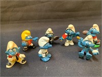 Group of Vintage Miniature Smurfs