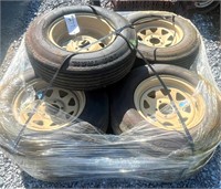 (9) Carlisle ST215/75D14 Trailer Tires