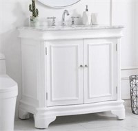 Cogan 36" Single Bathroom Vanity Set White