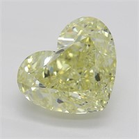 2.01ct,Yellow/IF,Heart cut GIA Diamond