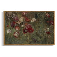 InSimSea Framed Vintage Flowers Wall Art Prints, F