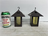 Decorative outdoor hanging candle holders
