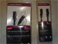 2 Staples  CAT6 Networking cables, NOS