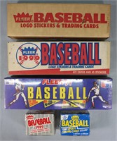 Fleer 1989, 1990, 1991 Unopened MLB Sets